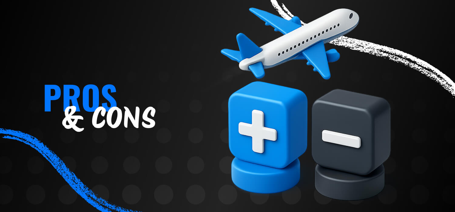 pros and cons of aviator game at 1Win