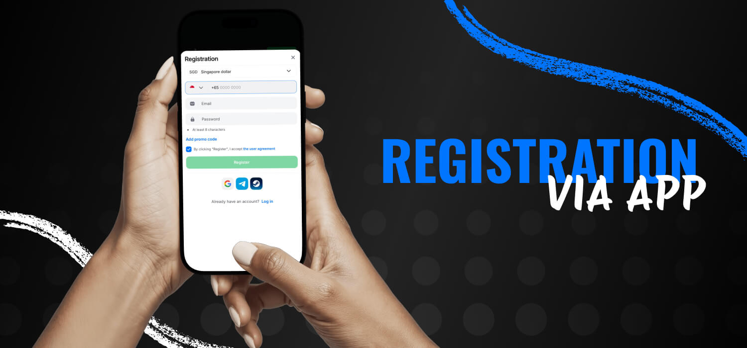 register via 1win casino app